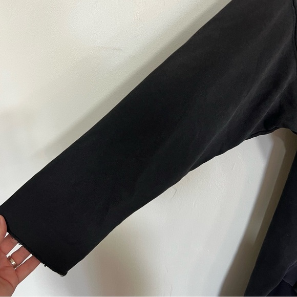 Current Elliott The Double Sweatshirt Dress in Black - Picture 8 of 16